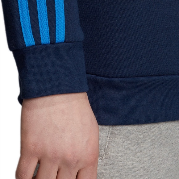 Adidas Originals Trefoil Blue Pullover Sweatshirt - Picture 7 of 8